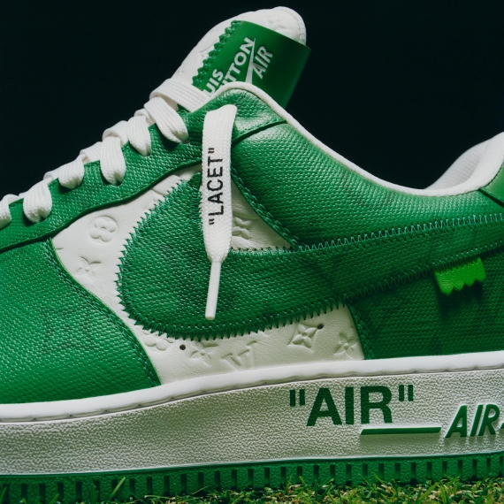 Shop the Latest Louis Vuitton X Air Force 1 Low White Gym Green for Men's